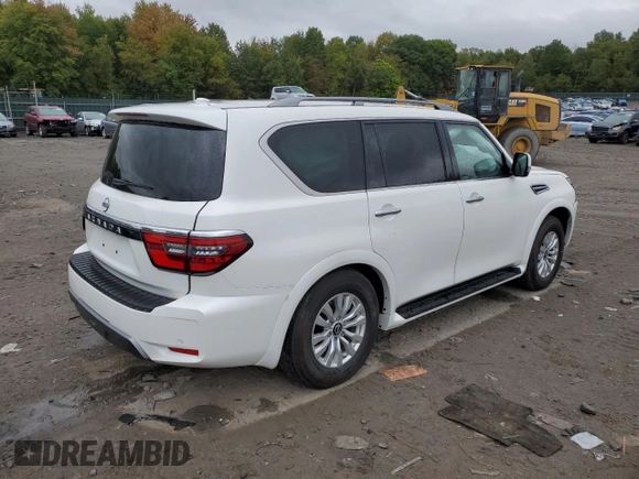 2023 Nissan Armada SV with VIN JN8AY2AD6P9690146, listed as a Copart auction lot 73683214 with Not provided miles and Salvage title. Bid and sale history available at DreamBid. Image 3.