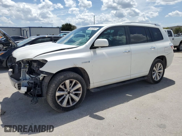 2009 Toyota Highlander Hybrid Limited with VIN JTEEW44A192036436, listed as a Copart auction lot 68702824 with 206,859 mi miles and Non Repairable. Bid and sale history available at carsss.com. Image 1.