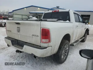 2015 Ram 1500 Laramie Longhorn with VIN 1C6RR7PM4FS655846, listed as a Copart auction lot 87804655 with 159,557 mi miles and Salvage title. Bid and sale history available at DreamBid. Image 3.