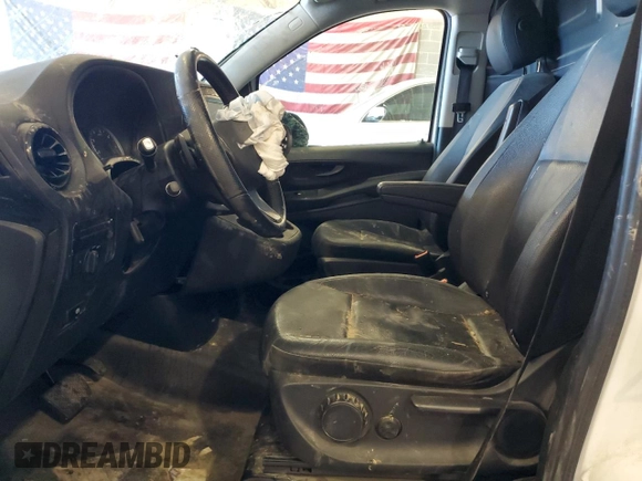 2021 Mercedes-Benz Metris Cargo with VIN W1YV0CEY6M3857204, listed as a Copart auction lot 47120605 with Not Provided miles and Salvage Title. Bid and sale history available at DreamBid. Image 7.