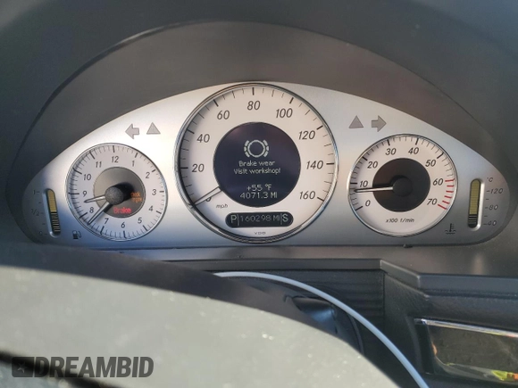 2003 Mercedes-Benz E-Class 3.2L with VIN WDBUF65J23A323385, listed as a Copart auction lot 49213635 with 160,298 mi miles and Salvage Title. Bid and sale history available at carsss.com. Image 9.