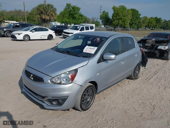 2018 Mitsubishi Mirage ES with VIN ML32A3HJ0JH001076, listed as a IAAI auction lot 41789085 with 73,698 mi miles. Bid and sale history available at carsss.com. Image 19.