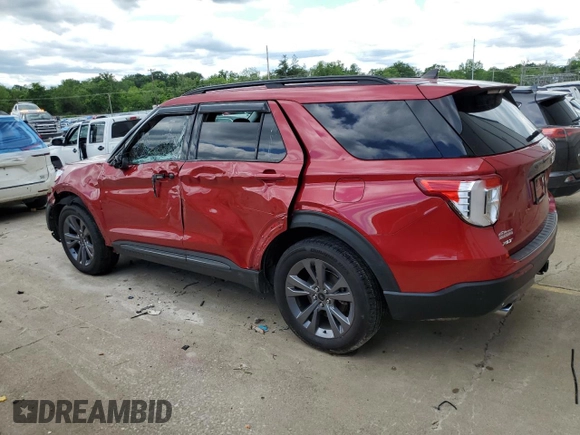 2022 Ford Explorer XLT z VIN 1FMSK8DHXNGA46673, wystawiony jako Copart lot #56525165 z przebiegiem 83 017 mil mil oraz Szkoda całkowita • Salvage title. Historia ofert i sprzedaży dostępna na DreamBid. Obrazek 2.