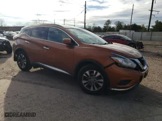 2015 Nissan Murano Platinum with VIN 5N1AZ2MH0FN287093, listed as a Copart auction lot 43583183 with 105,554 mi miles. Bid and sale history available at carsss.com. Image 4.