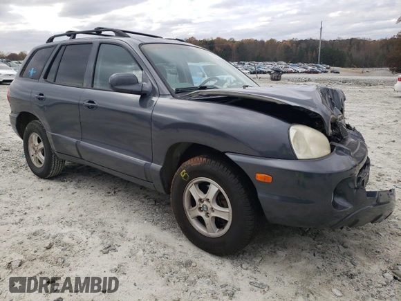 2003 Hyundai Santa Fe GLS with VIN KM8SC13D23U514882, listed as a Copart auction lot 76653463 with 126,223 mi miles and Salvage Title. Bid and sale history available at carsss.com. Image 4.