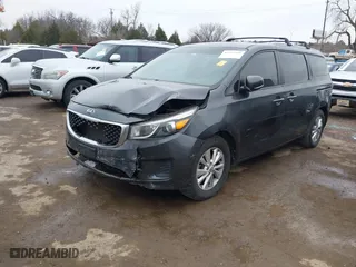 2016 Kia Sedona LX with VIN KNDMB5C17G6107373, listed as a IAAI auction lot 41555528 with 140,698 mi miles. Bid and sale history available at carsss.com. Image 18.