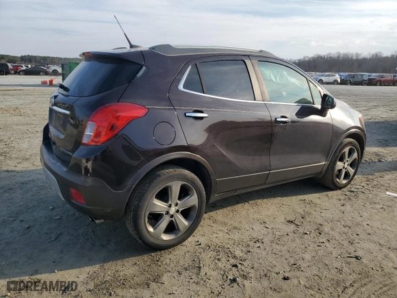 2013 Buick Encore Leather with VIN KL4CJCSB3DB134998, listed as a Copart auction lot 44057065 with 133,727 mi miles and Salvage Title. Bid and sale history available at carsss.com. Image 3.