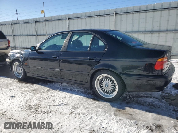 2000 BMW 5 Series 528iA with VIN WBADM6349YGV03856, listed as a Copart auction lot 41798265 with 253,628 mi miles and Salvage Title. Bid and sale history available at carsss.com. Image 2.