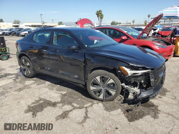 2023 Polestar 2 with VIN YSMEG3KA0PL161499, listed as a Copart auction lot 52805095 with 35,150 mi miles and Salvage Title. Bid and sale history available at carsss.com. Image 4.