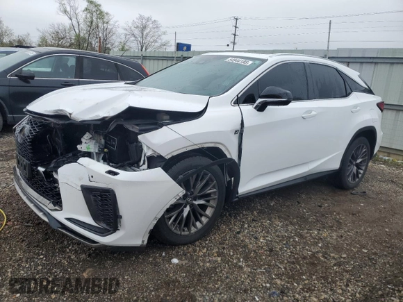 2020 Lexus RX 350 F Sport Performance with VIN 2T2YZMDA5LC223966, listed as a Copart auction lot 54944185 with 62,392 mi miles and Salvage title. Bid and sale history available at DreamBid. Image 1.