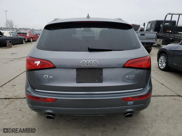 2017 Audi Q5 Premium Plus with VIN WA1L2AFP7HA002698, listed as a Copart auction lot 85817384 with 0 mi miles and Clean Title. Bid and sale history available at carsss.com. Image 6.