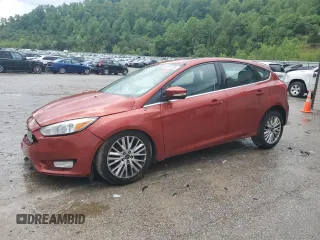 2018 Ford Focus Titanium with VIN 1FADP3N20JL295860, listed as a Copart auction lot 56650395 with 98,304 mi miles and Salvage title. Bid and sale history available at DreamBid. Image 1.