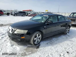 2008 Audi A6 with VIN WAUDH74F68N132290, listed as a Copart auction lot 45107065 with 0 mi miles and Salvage Title. Bid and sale history available at carsss.com. Image 1.
