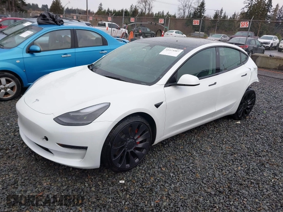 2023 Tesla Model 3 Performance z VIN 5YJ3E1EC9PF545648, wystawiony jako IAAI lot #41573583 z przebiegiem 15 207 mil mil oraz . Historia ofert i sprzedaży dostępna na DreamBid. Obrazek 19.