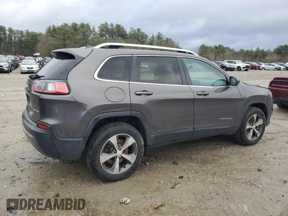 2019 Jeep Cherokee Limited with VIN 1C4PJMDX6KD322633, listed as a Copart auction lot 50146875 with 62,743 mi miles and Salvage Title. Bid and sale history available at carsss.com. Image 3.