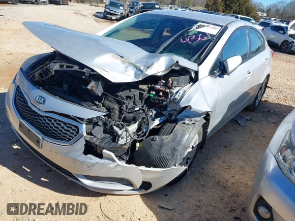 2015 Kia Forte LX with VIN KNAFK4A69F5364361, listed as a IAAI auction lot 41636506 with 1 mi miles. Bid and sale history available at carsss.com. Image 17.