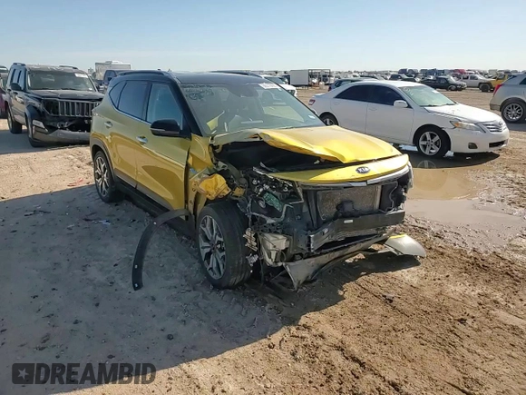 2021 Kia Seltos SX z VIN KNDETCA22M7054427, wystawiony jako Copart lot #56819495 z przebiegiem 93 904 mil mil oraz Szkoda całkowita • Salvage title. Historia ofert i sprzedaży dostępna na DreamBid. Obrazek 15.