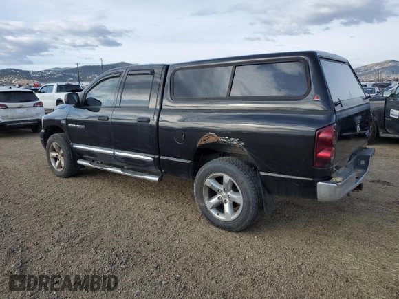 2007 Dodge 1500 Laramie with VIN 1D7HU18237S244748, listed as a Copart auction lot 45531505 with 156,593 mi miles and Clean Title. Bid and sale history available at carsss.com. Image 2.