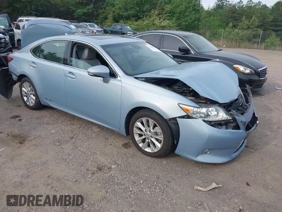 2013 Lexus ES 300h with VIN JTHBW1GG1D2008391, listed as a IAAI auction lot 42145055 with 127,722 mi miles and . Bid and sale history available at DreamBid. Image 1.