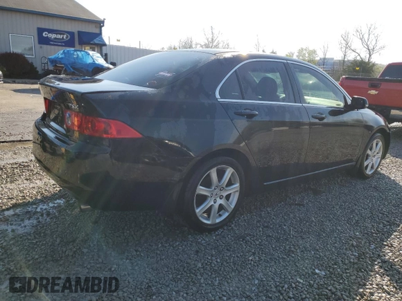 2004 Acura TSX with VIN JH4CL96844C044978, listed as a Copart auction lot 52014485 with 186,661 mi miles and Salvage Title. Bid and sale history available at carsss.com. Image 3.