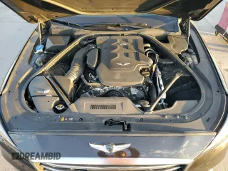 2018 Genesis G80 3.8L with VIN KMHGN4JE7JU270592, listed as a Copart auction lot 77489614 with 42,791 mi miles and Salvage Title. Bid and sale history available at carsss.com. Image 11.