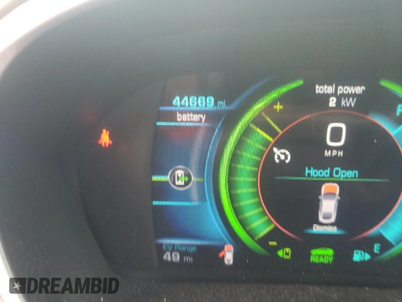 2017 Chevrolet Volt LT with VIN 1G1RC6S54HU195009, listed as a Copart auction lot 62396212 with 44,669 mi miles. Bid and sale history available at carsss.com. Image 8.