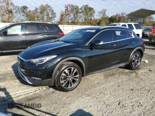 2018 Infiniti QX30 Luxury with VIN SJKCH5CR4JA056321, listed as a Copart auction lot 76099664 with 56,537 mi miles and Salvage Title. Bid and sale history available at DreamBid. Image 1.