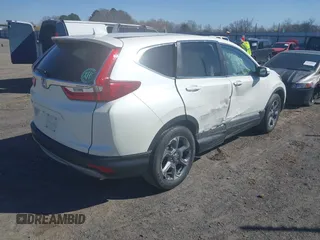 2017 Honda CR-V EX with VIN 2HKRW1H58HH519386, listed as a IAAI auction lot 41777509 with 76,499 mi miles. Bid and sale history available at carsss.com. Image 4.