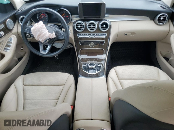 2017 Mercedes-Benz C 300 with VIN WDDWF4KB0HR252813, listed as a Copart auction lot 57310045 with 78,710 mi miles and Non repairable. Bid and sale history available at DreamBid. Image 8.