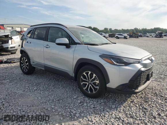 2023 Toyota Corolla Cross Hybrid S with VIN 7MUFBABG4PV004988, listed as a Copart auction lot 62098725 with 11,874 mi miles and Salvage title. Bid and sale history available at DreamBid. Image 4.