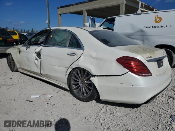 2017 Mercedes-Benz S 550 with VIN WDDUG8CB9HA332409, listed as a Copart auction lot 44083955 with Not Provided miles and Clean Title. Bid and sale history available at carsss.com. Image 2.