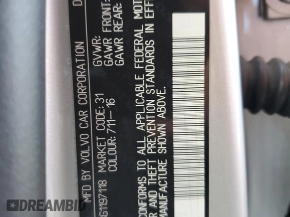 2016 Volvo S80 T5 Drive-E z VIN YV140MAK8G1197118, wystawiony jako Copart lot #85920564 z przebiegiem 70 941 mil mil oraz Szkoda całkowita • Salvage title. Historia ofert i sprzedaży dostępna na DreamBid. Obrazek 12.