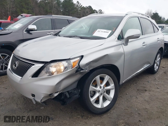 2010 Lexus RX 350 with VIN 2T2ZK1BA2AC031752, listed as a IAAI auction lot 41712099 with 164,871 mi miles. Bid and sale history available at carsss.com. Image 6.