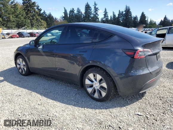 2024 Tesla Model Y Long Range with VIN 7SAYGAEE8RF987571, listed as a Copart auction lot 55110485 with 19,732 mi miles and Salvage title. Bid and sale history available at DreamBid. Image 2.