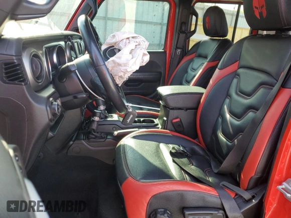 2020 Jeep Gladiator Sport S with VIN 1C6HJTAG4LL162110, listed as a Copart auction lot 51546565 with 67,948 mi miles and Salvage title. Bid and sale history available at DreamBid. Image 7.