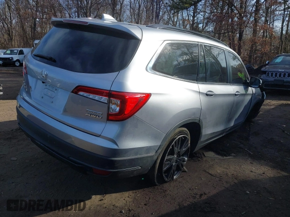 2022 Honda Pilot Special Edition with VIN 5FNYF6H24NB062410, listed as a IAAI auction lot 41631993 with 26,872 mi miles. Bid and sale history available at carsss.com. Image 4.