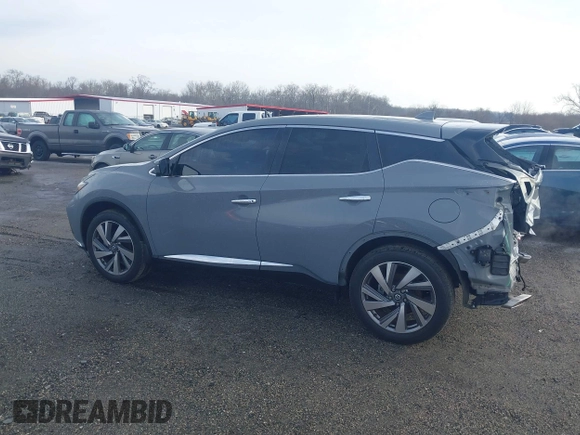 2021 Nissan Murano SL with VIN 5N1AZ2CS3MC147061, listed as a IAAI auction lot 41358296 with 15,404 mi miles and . Bid and sale history available at DreamBid. Image 15.