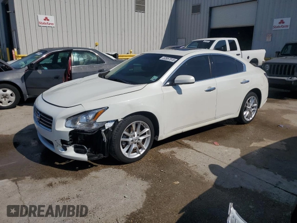 2013 Nissan Maxima SV with VIN 1N4AA5AP9DC831694, listed as a Copart auction lot 52857515 with 131,286 mi miles and Salvage Title. Bid and sale history available at DreamBid. Image 1.