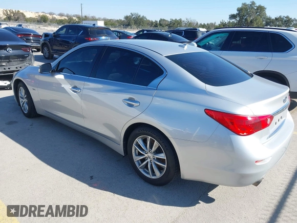 2017 Infiniti Q50 Premium with VIN JN1EV7AP2HM737039, listed as a IAAI auction lot 41637808 with 120,217 mi miles and . Bid and sale history available at DreamBid. Image 3.