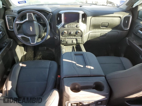 2021 Chevrolet Silverado 1500 LTZ with VIN 3GCUYGET4MG282294, listed as a Copart auction lot 80017084 with Not Provided miles and Salvage Title. Bid and sale history available at DreamBid. Image 8.
