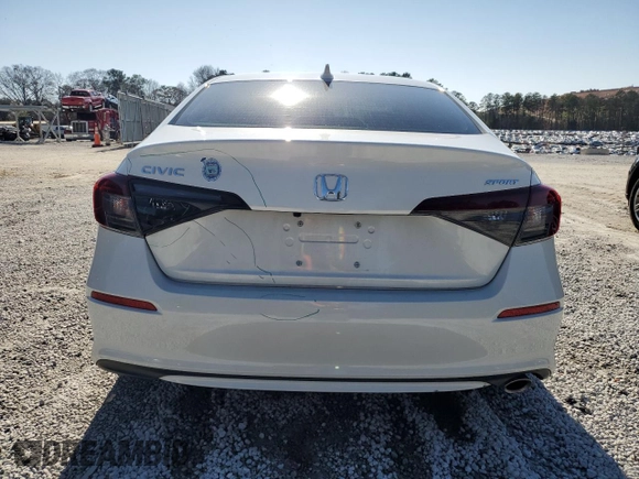 2025 Honda Civic Sedan Sport with VIN 2HGFE2F55SH541815, listed as a Copart auction lot 48228115 with 6,428 mi miles and Salvage Title. Bid and sale history available at carsss.com. Image 6.