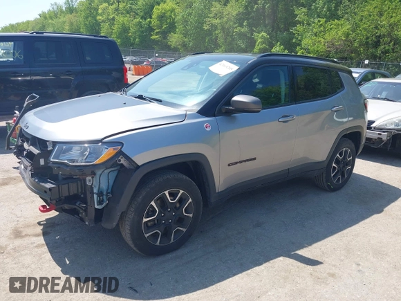 2021 Jeep Compass Trailhawk z VIN 3C4NJDDB7MT590390, wystawiony jako IAAI lot #42163205 z przebiegiem 70 551 mil mil oraz . Historia ofert i sprzedaży dostępna na DreamBid. Obrazek 18.