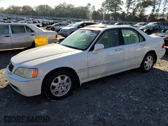 2002 Acura RL with VIN JH4KA96592C015836, listed as a Copart auction lot 80301844 with 150,054 mi miles and Salvage Title. Bid and sale history available at carsss.com. Image 1.