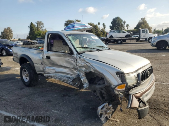 2001 Toyota Tacoma PreRunner with VIN 5TENM92N31Z851038, listed as a Copart auction lot 78100474 with 290,895 mi miles and Salvage title. Bid and sale history available at DreamBid. Image 4.