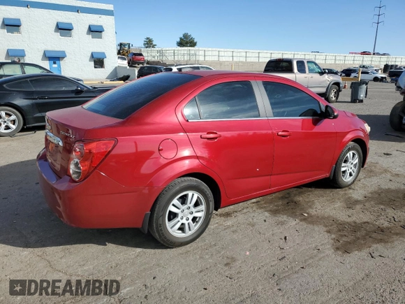 2015 Chevrolet Sonic LT with VIN 1G1JC5SH1F4132660, listed as a Copart auction lot 50206765 with 147,428 mi miles and Salvage Title. Bid and sale history available at DreamBid. Image 3.