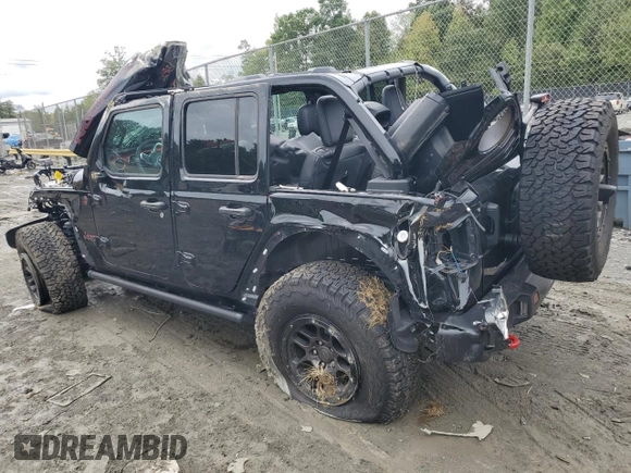 2023 Jeep Wrangler Rubicon with VIN 1C4HJXFN9PW507594, listed as a Copart auction lot 73111214 with Not provided miles and Salvage title. Bid and sale history available at DreamBid. Image 2.