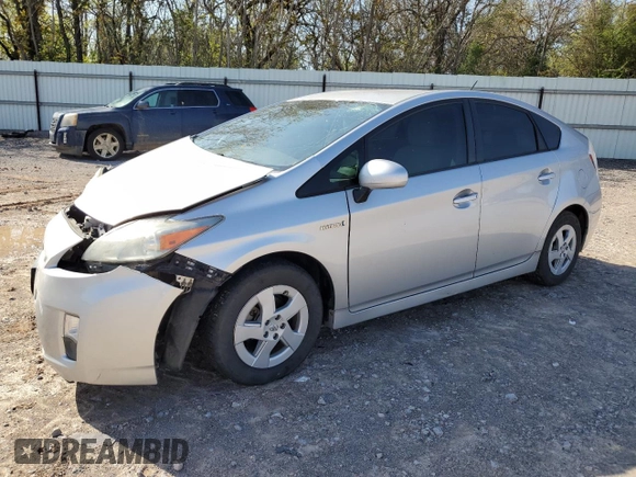 2010 Toyota Prius II with VIN JTDKN3DU7A0072579, listed as a Copart auction lot 52017205 with 278,654 mi miles and Salvage Title. Bid and sale history available at carsss.com. Image 1.