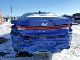 2024 Hyundai Elantra SEL with VIN KMHLS4DG3RU789381, listed as a Copart auction lot 88266675 with 5,191 mi miles and Salvage Title. Bid and sale history available at carsss.com. Image 6.