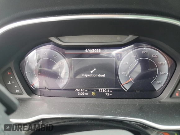 2021 Audi Q3 S line Premium Plus with VIN WA1EECF39M1153500, listed as a Copart auction lot 47378933 with 26,143 mi miles and . Bid and sale history available at DreamBid. Image 9.