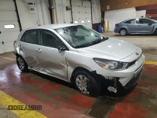 2021 Kia Rio S with VIN 3KPA25AD3ME433290, listed as a Copart auction lot 53537425 with 18,285 mi miles and Salvage Title. Bid and sale history available at DreamBid. Image 4.